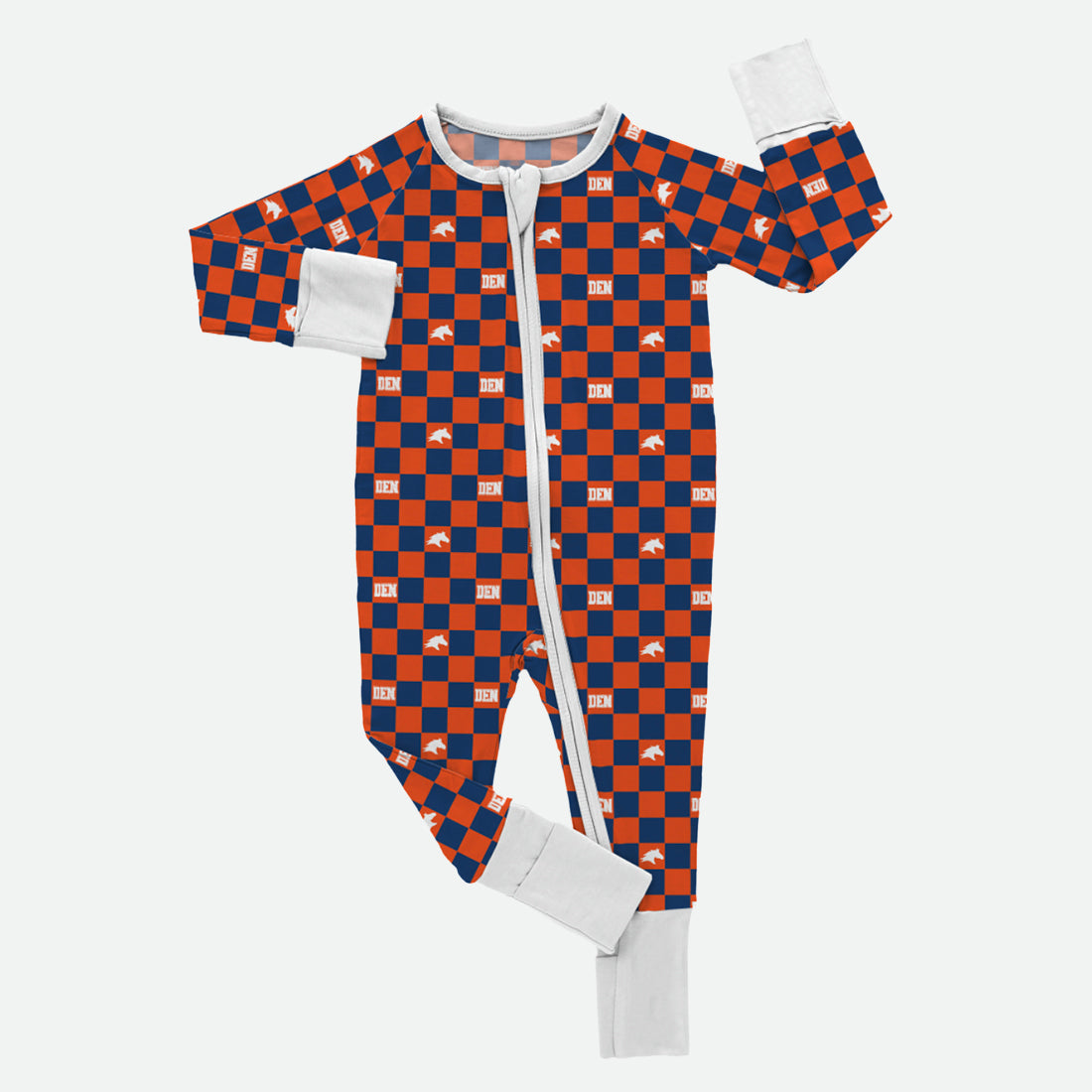 Checkered Bronco - Zippy Romper - PREORDER