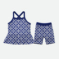 Checkered Cowboy - 2pc Twirl Tank Set - PREORDER
