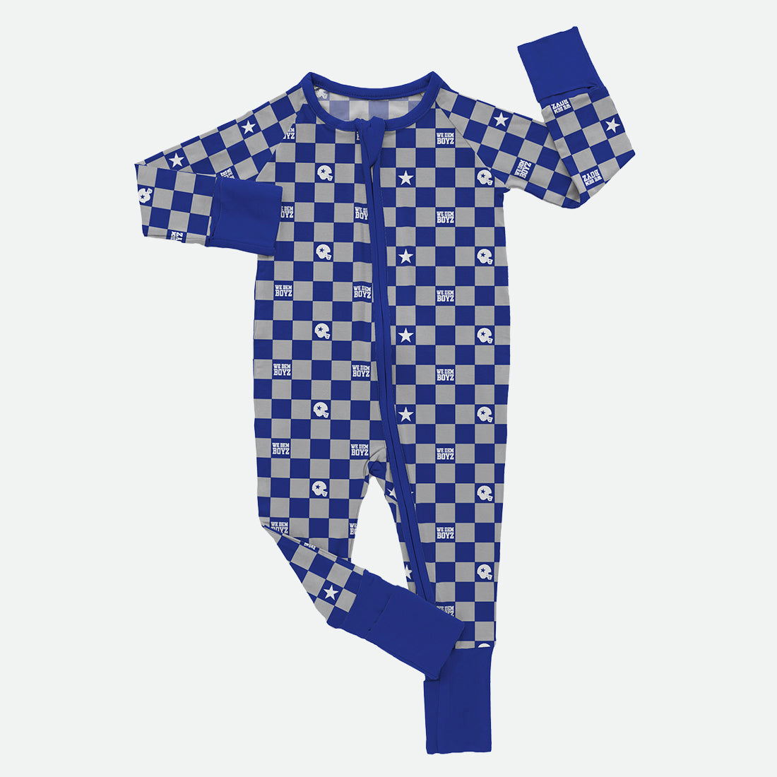 Checkered Cowboy - Zippy Romper - PREORDER