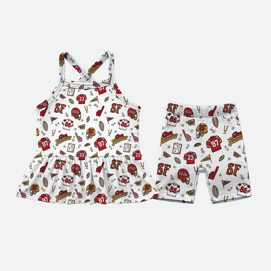 San Francisco Doodle - 2pc Twirl Tank Set - PREORDER