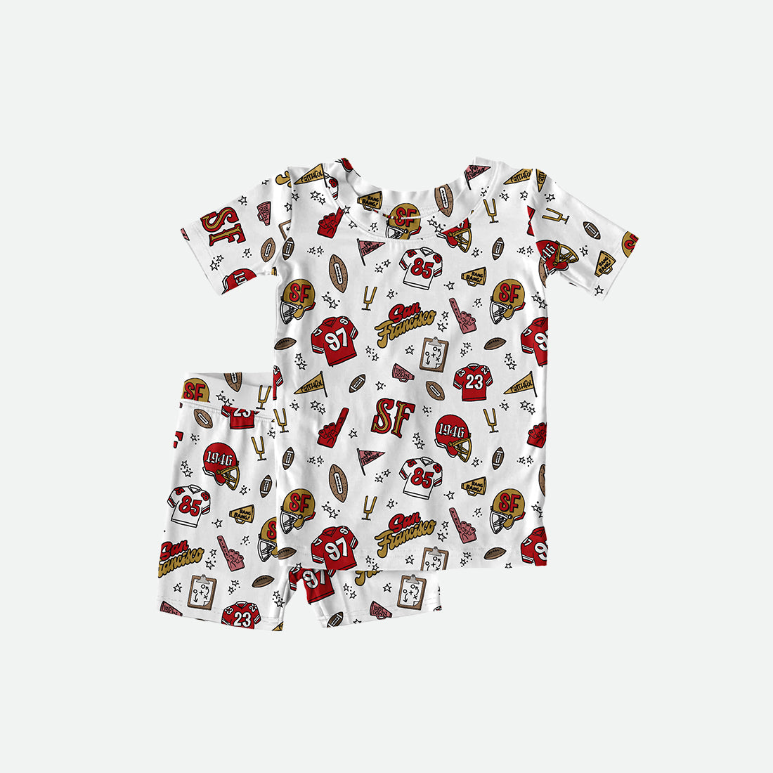 San Francisco Doodle - 2pc Short Sleeve Pajamas - PREORDER