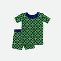 Checkered Seahawk - 2pc Short Sleeve Pajamas - PREORDER